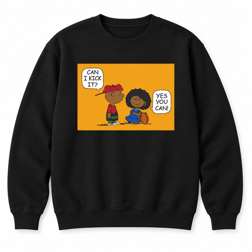 Can I Kick It? Retro Cartoon Graphic T-Shirt/Sweatshirt/Hoodie – 90s Hip-Hop Streetwear Tee