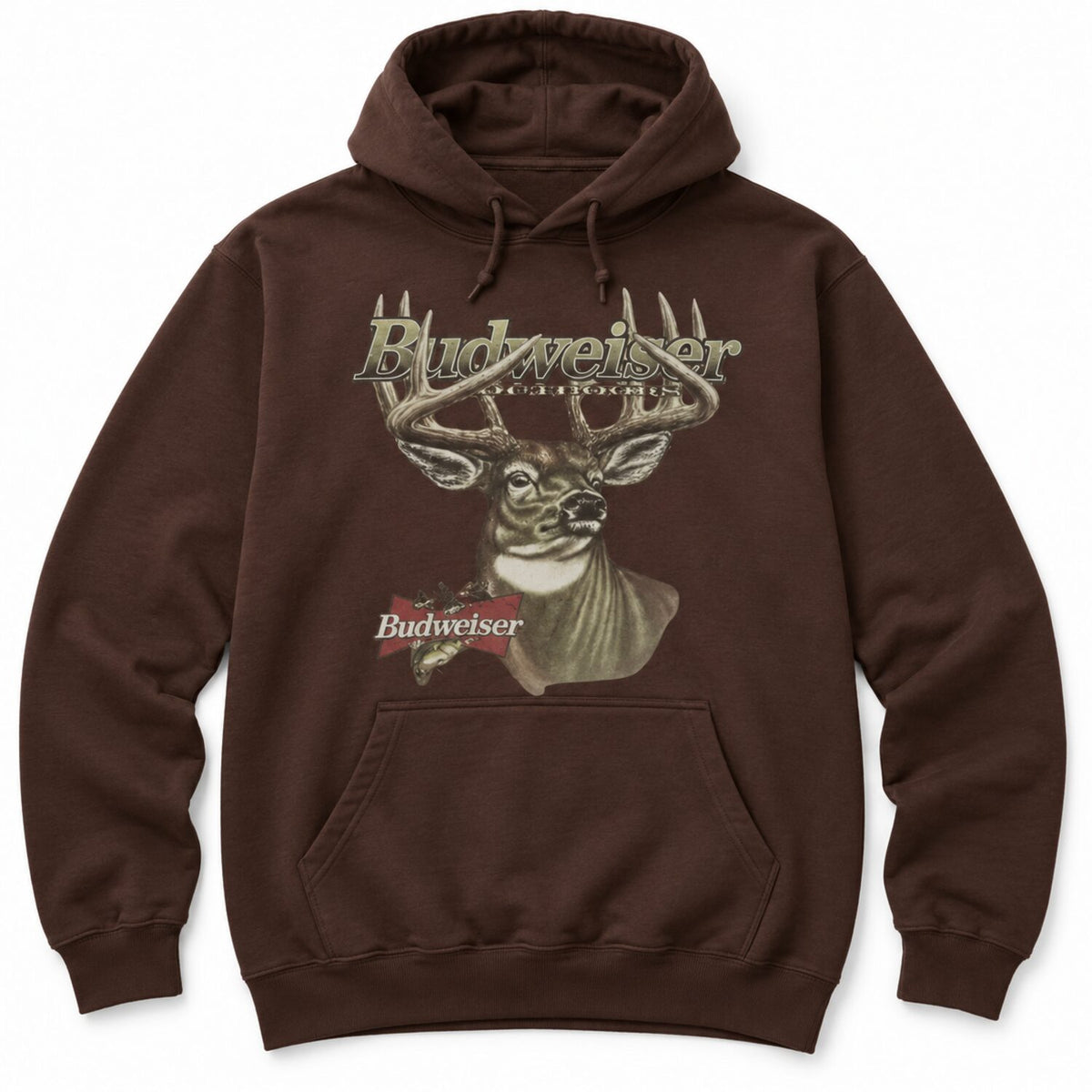 Vintage Budweiser Deer Graphic T-Shirt/Sweatshirt/Hoodie – Retro Americana Brown Western Tee