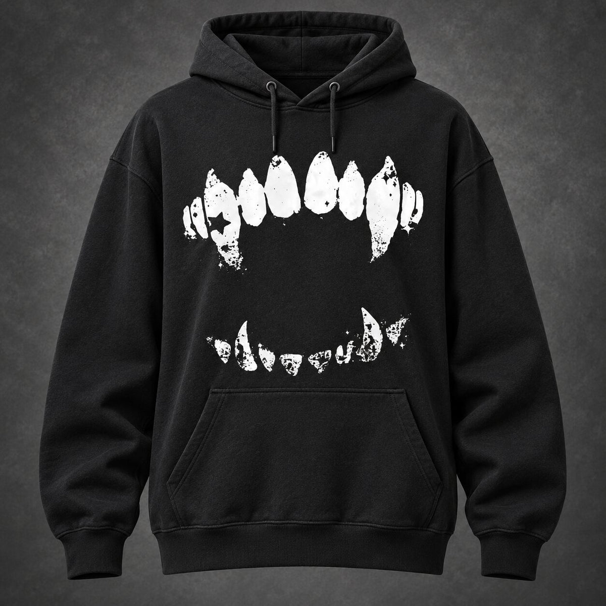 Vintage Vampire Fangs T-Shirt/Sweatshirt/Hoodie – Gothic Horror Bite Graphic Washed Tee