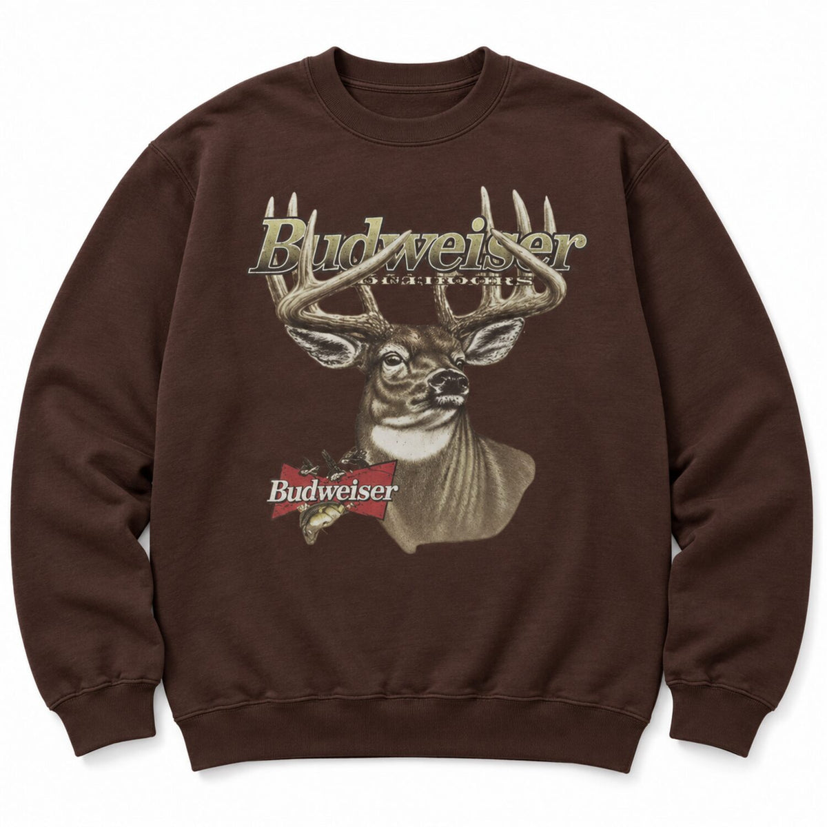 Vintage Budweiser Deer Graphic T-Shirt/Sweatshirt/Hoodie – Retro Americana Brown Western Tee