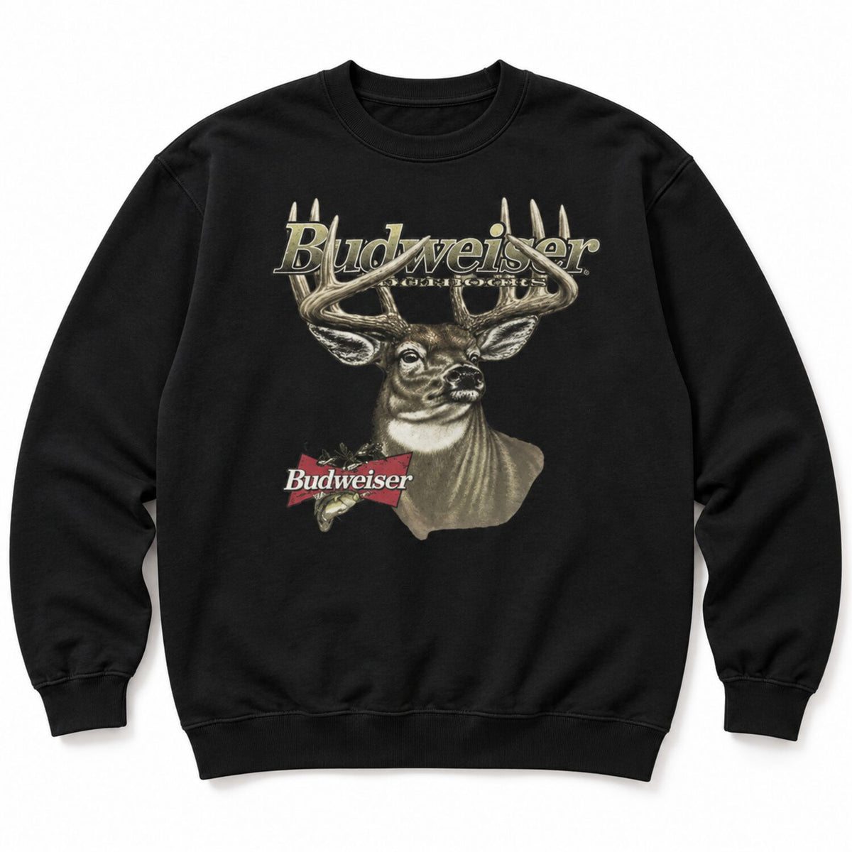 Vintage Budweiser Deer Graphic T-Shirt/Sweatshirt/Hoodie – Retro Americana Brown Western Tee