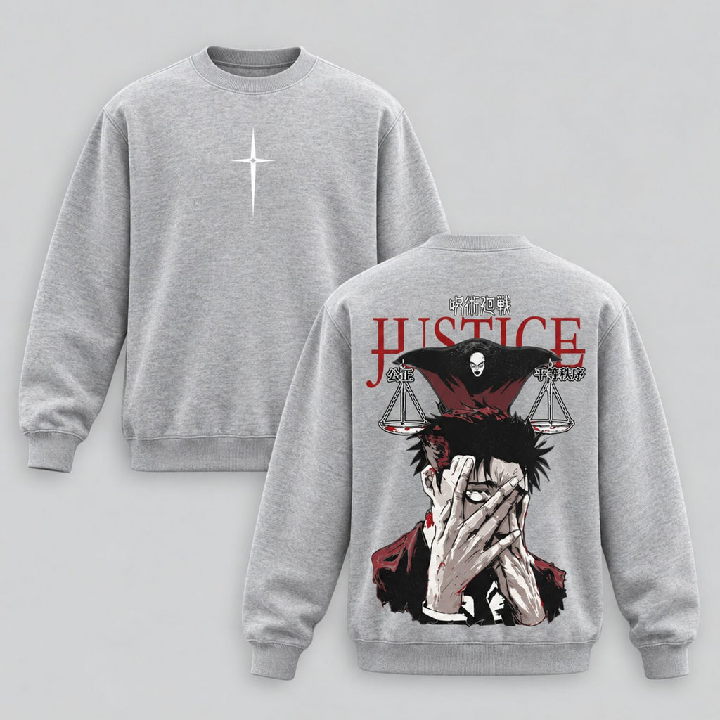 Hiromi Higuruma Justice Washed T-Shirt/Sweatshirt/Hoodie – Jujutsu Kaisen Vintage Anime Streetwear Tee