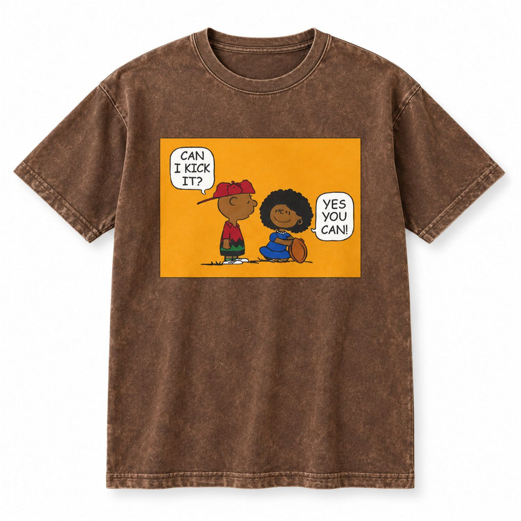 Can I Kick It? Retro Cartoon Graphic T-Shirt/Sweatshirt/Hoodie – 90s Hip-Hop Streetwear Tee
