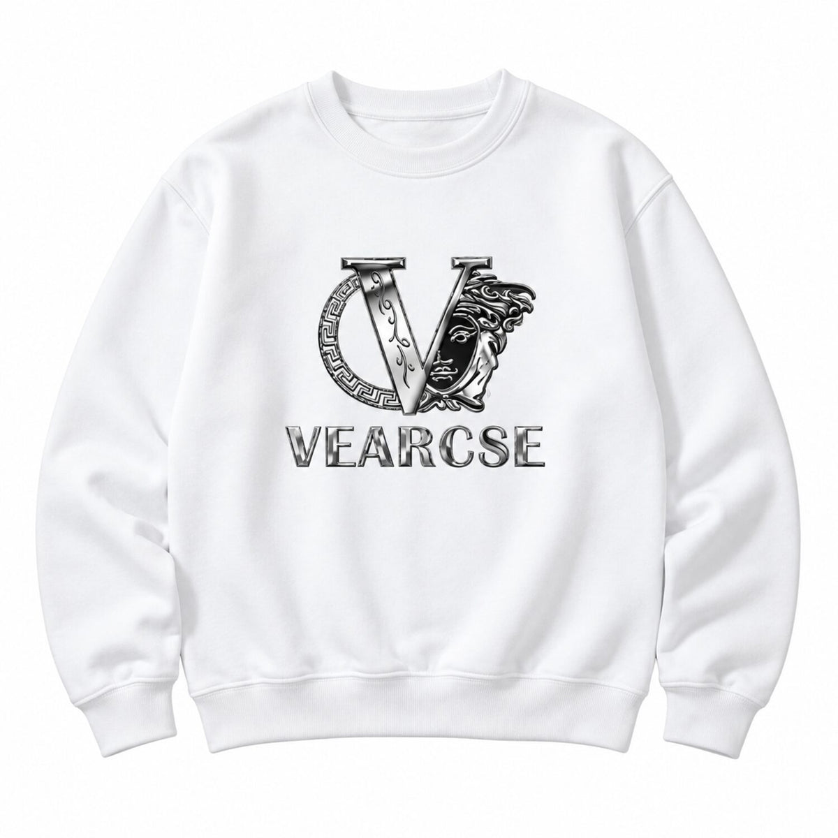 Men's Metallic Silver Graphic T-Shirt/Sweatshirt/Hoodie – Black Luxury Streetwear Tee