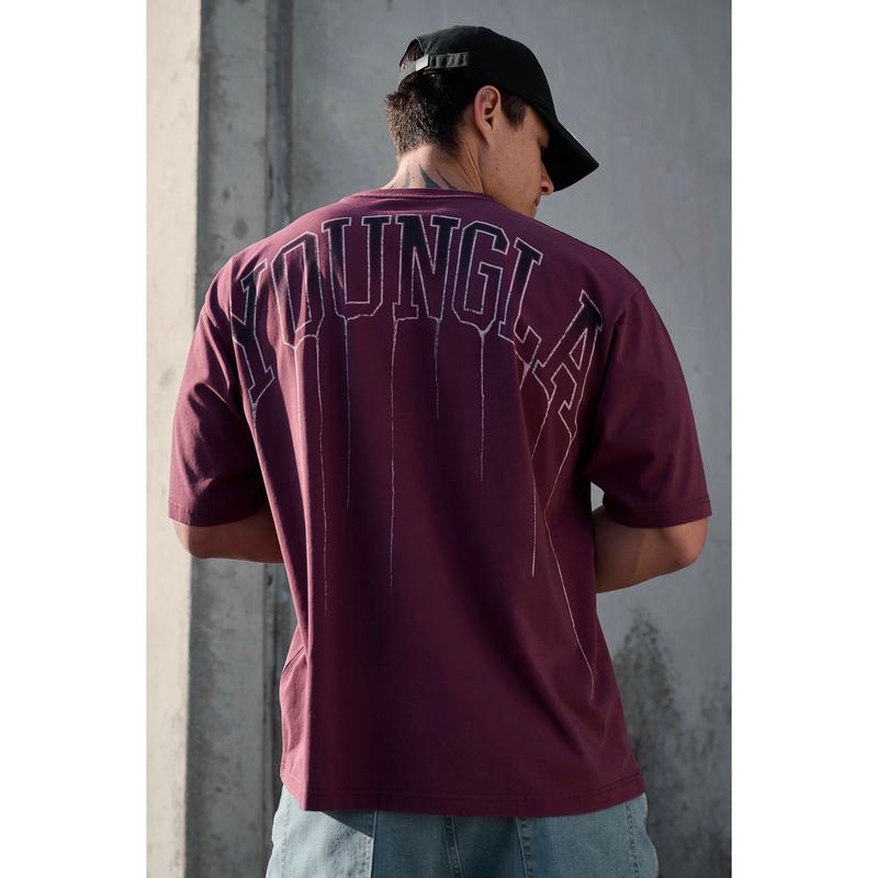 Drip Graphic Oversized Shirt – Vintage Gothic Letter Streetwear T-Shirt, Sweatshirt & Hoodie