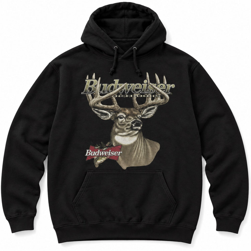 Vintage Budweiser Deer Graphic T-Shirt/Sweatshirt/Hoodie – Retro Americana Brown Western Tee