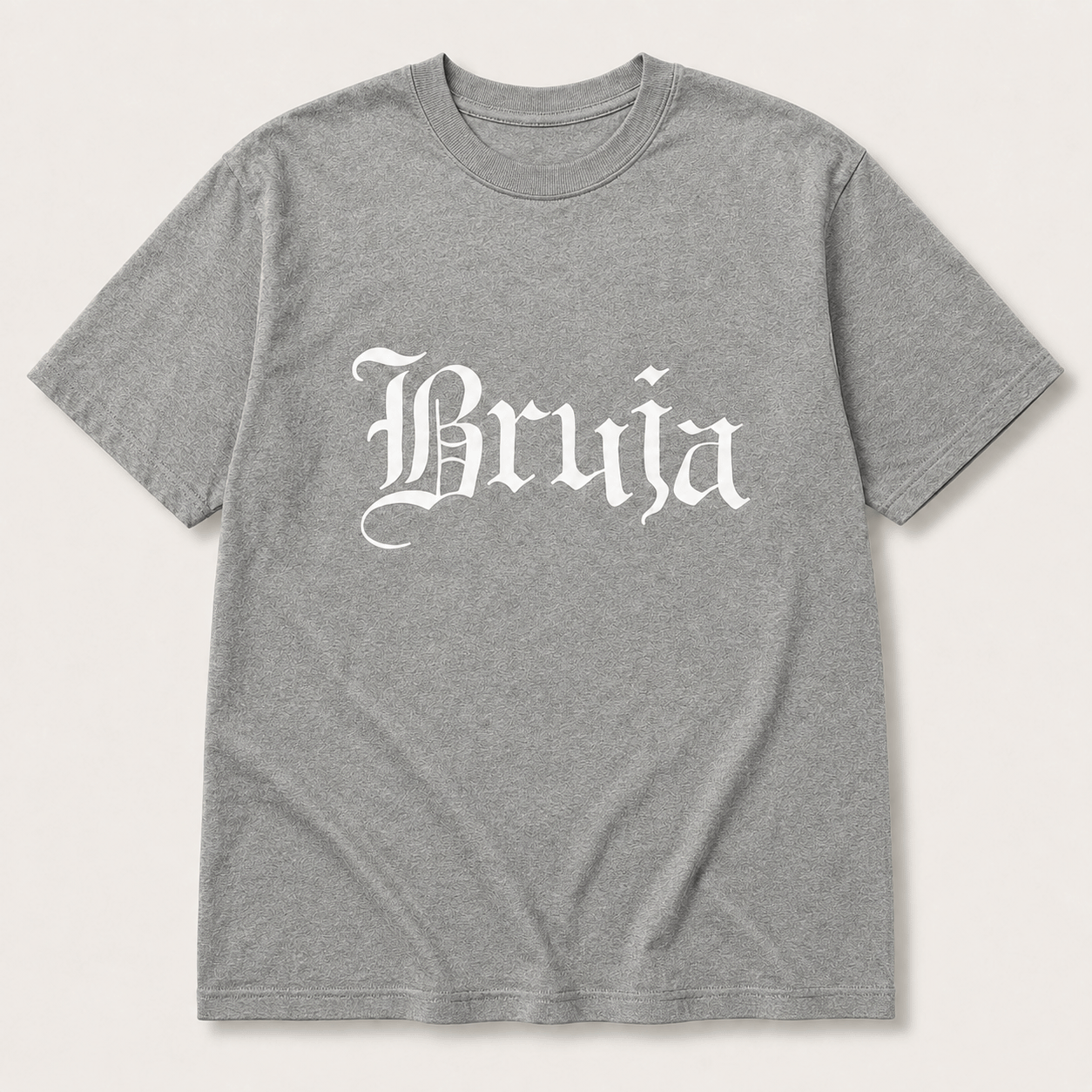 Bruja Graphic T-Shirt, Sweatshirt & Hoodie – Gothic Witchy Letter Print, Latina Halloween Spooky Season Apparel
