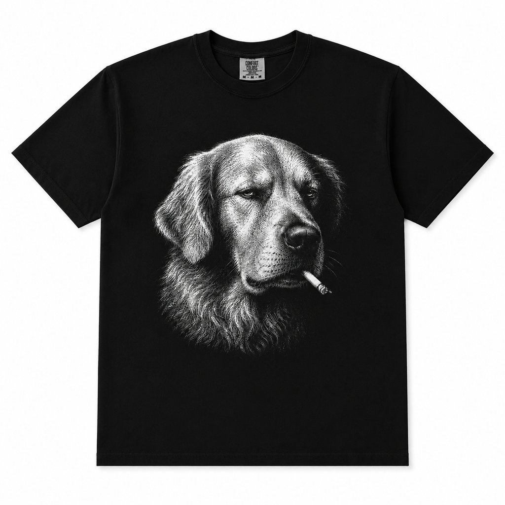 Smoking Dog T-Shirt/Sweatshirt/Hoodie – Funny Vintage Dog Graphic Tee For Pet Lovers