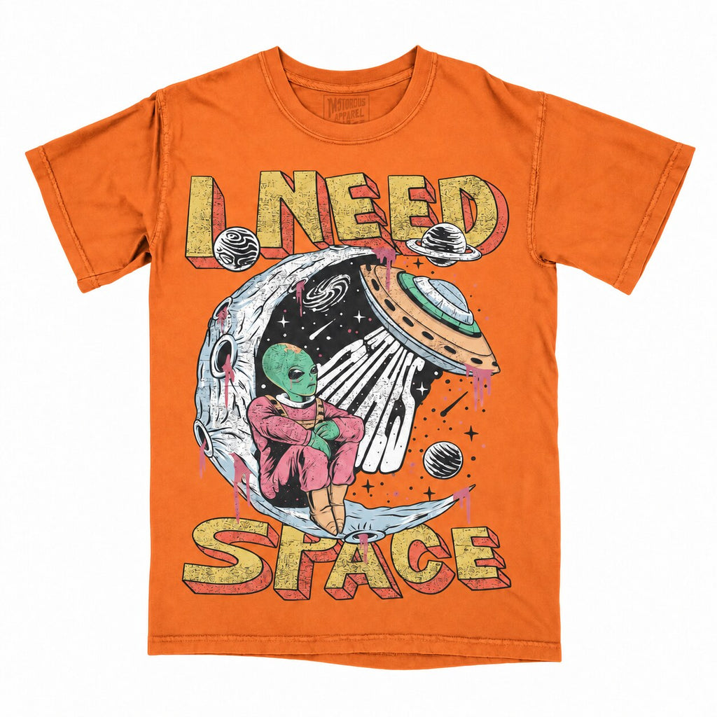 I Need Space Alien Graphic T-Shirt, Sweatshirt & Hoodie – Funny UFO Retro Sci-Fi Space Design
