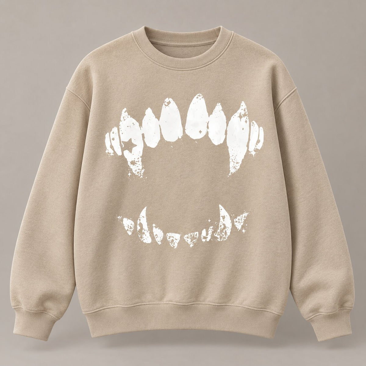 Vintage Vampire Fangs T-Shirt/Sweatshirt/Hoodie – Gothic Horror Bite Graphic Washed Tee