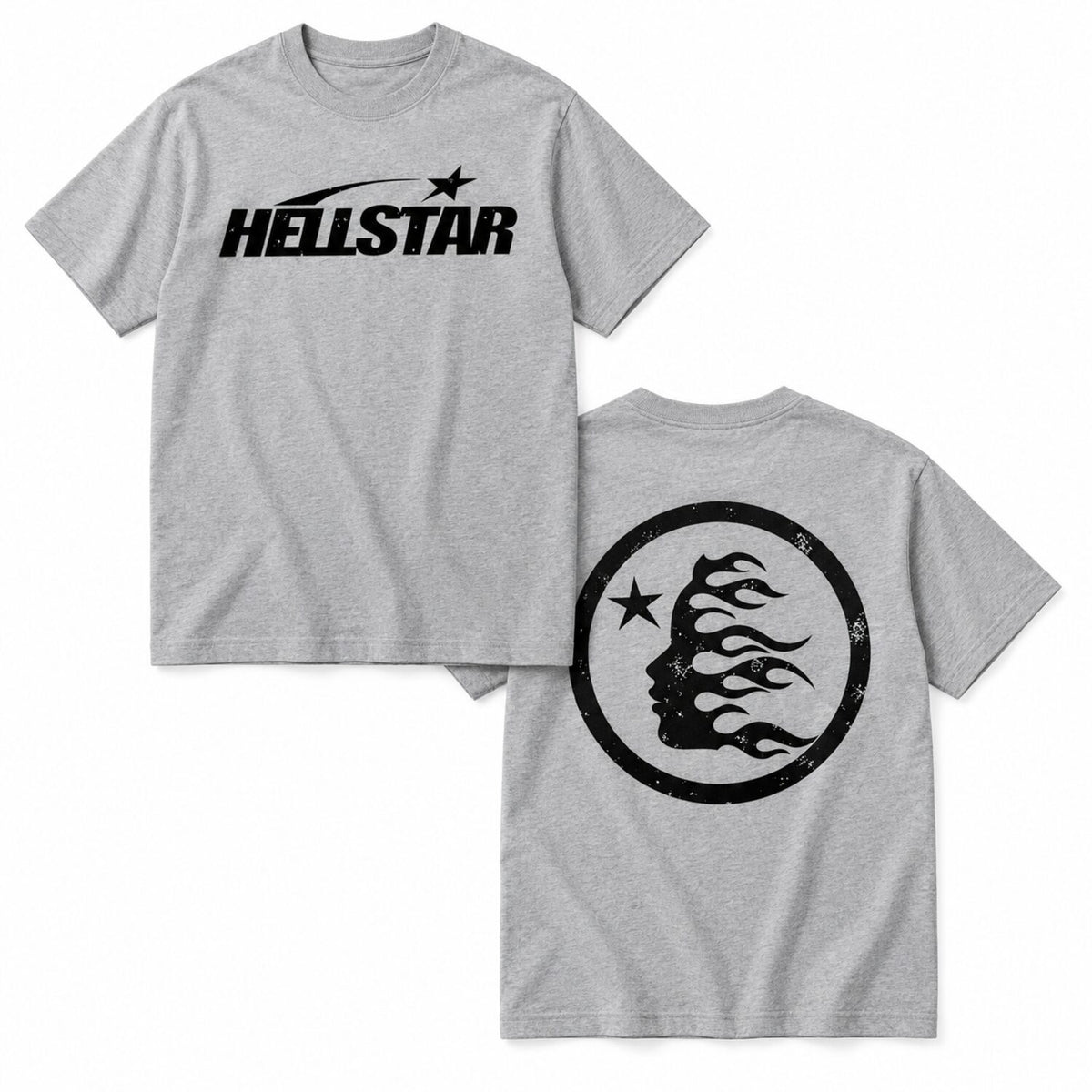 Hellstar Flame Graphic T-Shirt/Sweatshirt/Hoodie – Double-Sided Gothic Streetwear Tee
