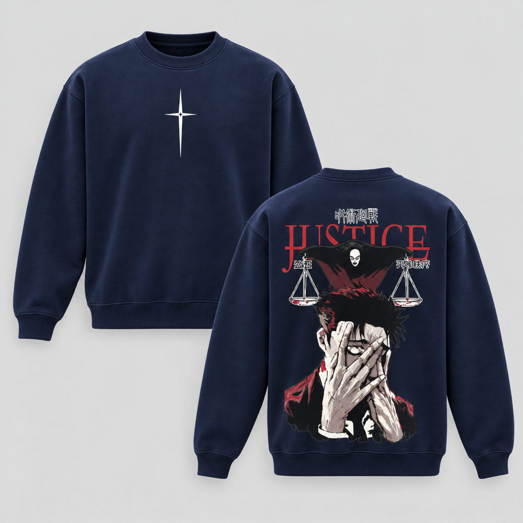 Hiromi Higuruma Justice Washed T-Shirt/Sweatshirt/Hoodie – Jujutsu Kaisen Vintage Anime Streetwear Tee