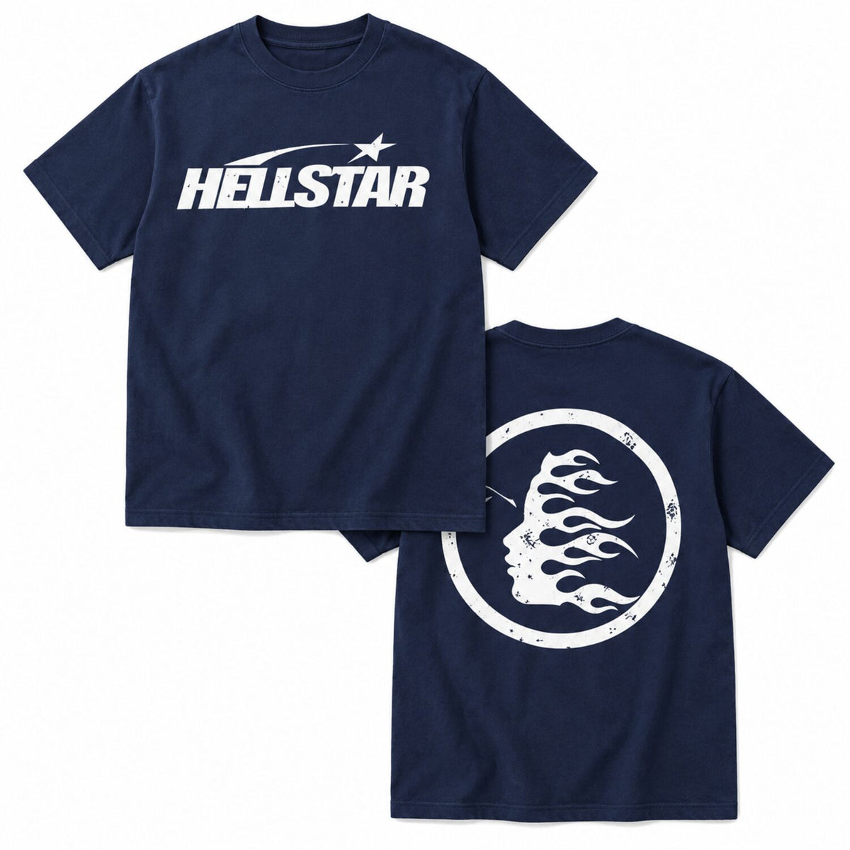 Hellstar Flame Graphic T-Shirt/Sweatshirt/Hoodie – Double-Sided Gothic Streetwear Tee