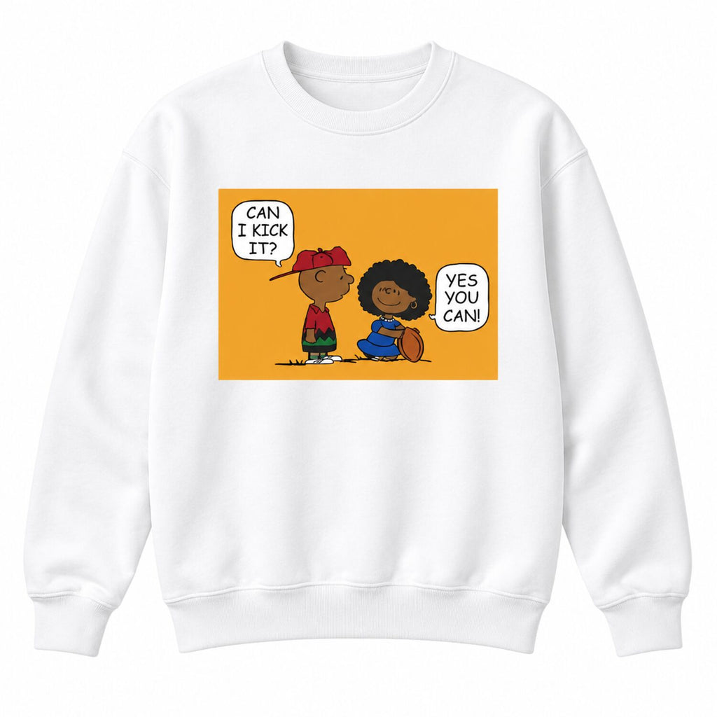Can I Kick It? Retro Cartoon Graphic T-Shirt/Sweatshirt/Hoodie – 90s Hip-Hop Streetwear Tee