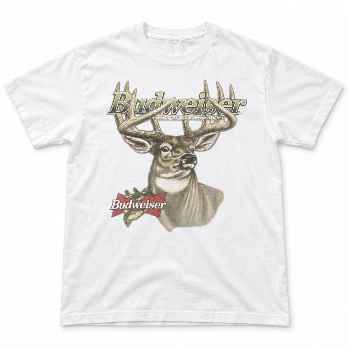 Vintage Budweiser Deer Graphic T-Shirt/Sweatshirt/Hoodie – Retro Americana Brown Western Tee