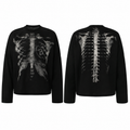 Gothic X-Ray Skeleton Long Sleeve Shirt/Hoodie/T-Shirt | Y2K Dark Streetwear