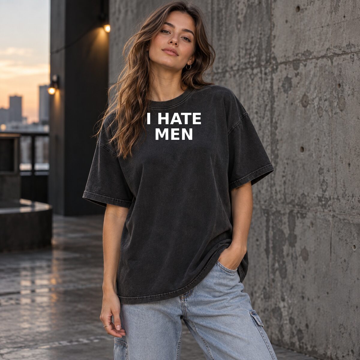 I Hate Men T-Shirt, Sweatshirt & Hoodie – Sarcastic Humor Statement Graphic, Viral It Girl Apparel