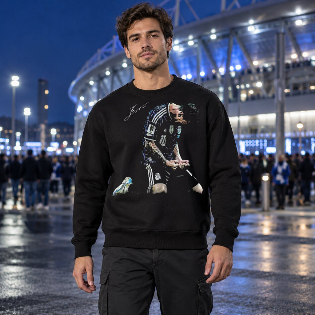 Lionel Messi Celebration Graphic T-Shirt/Sweatshirt/Hoodie – Argentina #10 Football Fan Tee