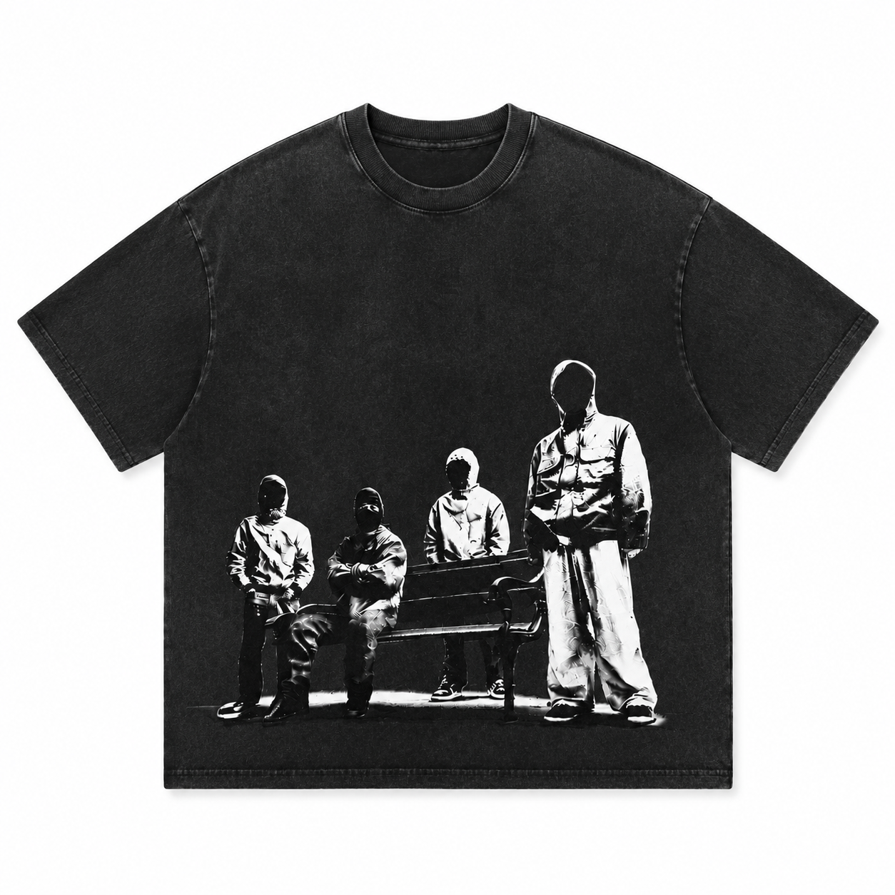 Men's Heavyweight Graphic Tee/Hoodie/Sweatshirt – Oversized Boxy Fit Streetwear T-Shirt