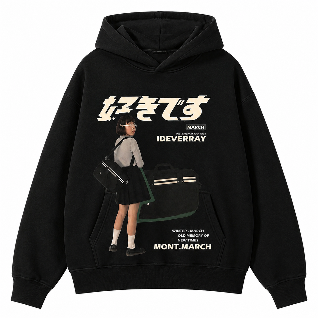 Vintage Washed Japanese Graphic T-Shirt/Sweatshirt/Hoodie – Oversized Streetwear Tee