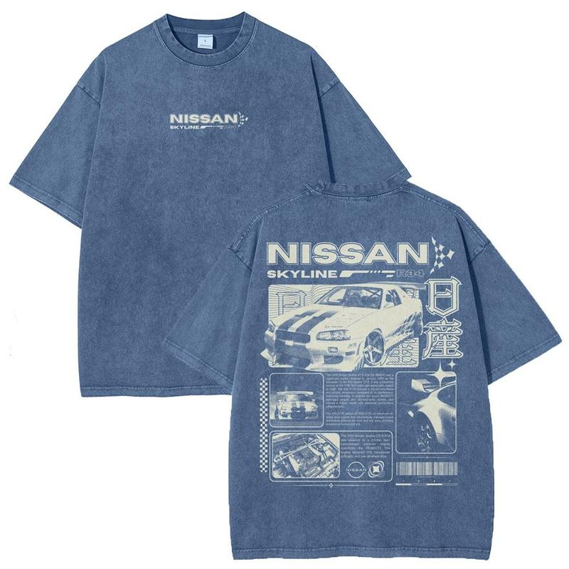 Vintage JDM Sports Car Graphic Washed T-Shirt, Retro Japanese Street Racing Tee, Oversized Car Enthusiast Shirt/Sweatshirt/Hoodie