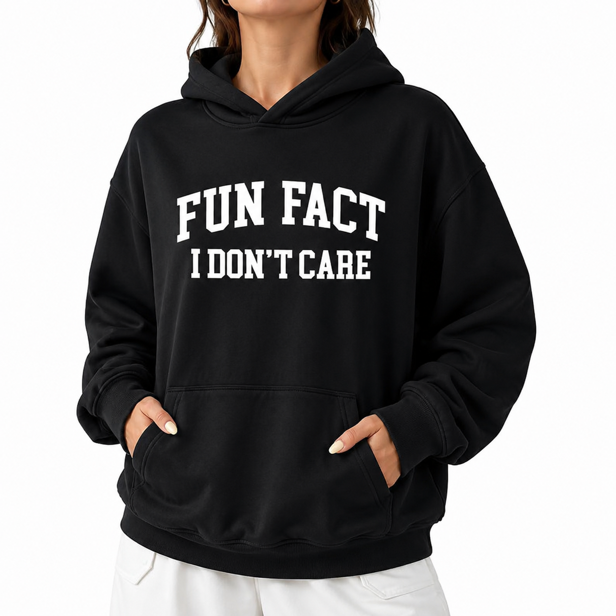 Fun Fact I Don’t Care Sweatshirt/Hoodie/T-Shirt – Funny Introvert Quote Crewneck