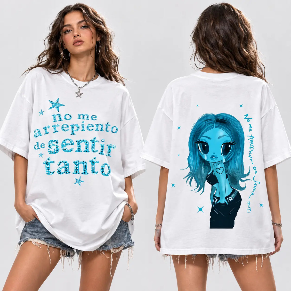 No Me Arrepiento De Sentir Tanto T-Shirt, Sweatshirt & Hoodie – Latin Music Graphic Shirt, La Bichota Inspired Art, Latina Fan Gift