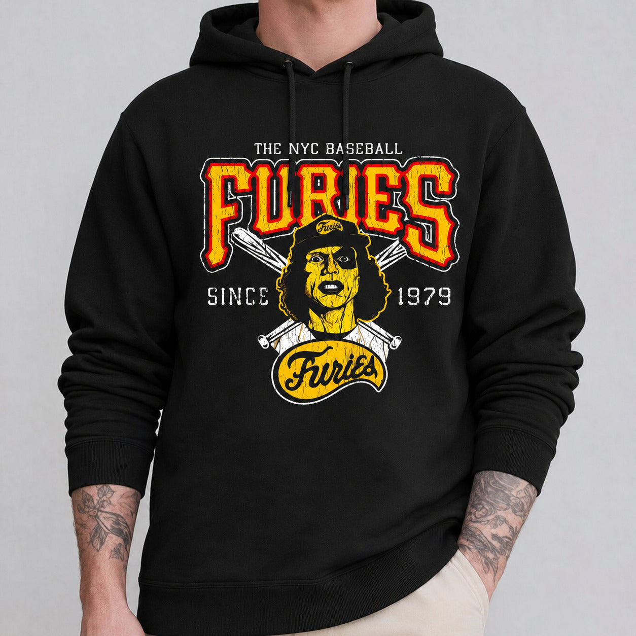 Furies Since 1979 Graphic T-Shirt, Sweatshirt & Hoodie – NYC Baseball Retro Movie Inspired Print, Vintage Cult Film Streetwear