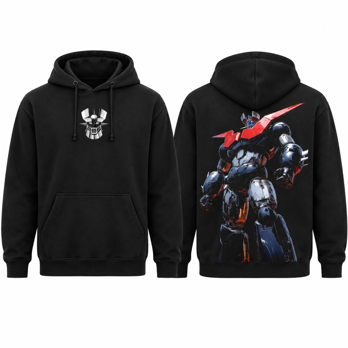 Mazinger Z Mecha Graphic T-Shirt/Sweatshirt/Hoodie – Vintage Washed Oversized Robot Anime Tee