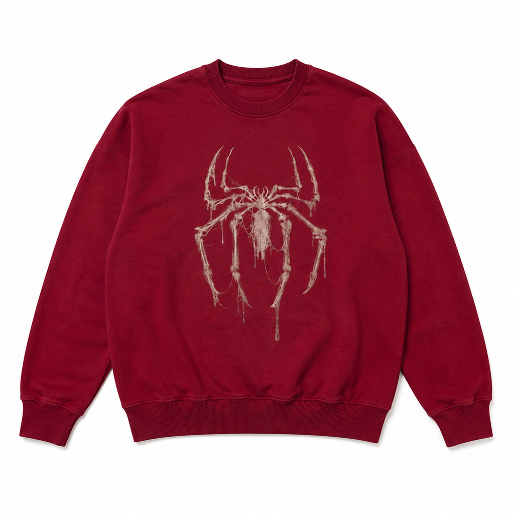 Gothic Spider Graphic T-Shirt/Sweatshirt/Hoodie – Vintage Dark Streetwear Tee