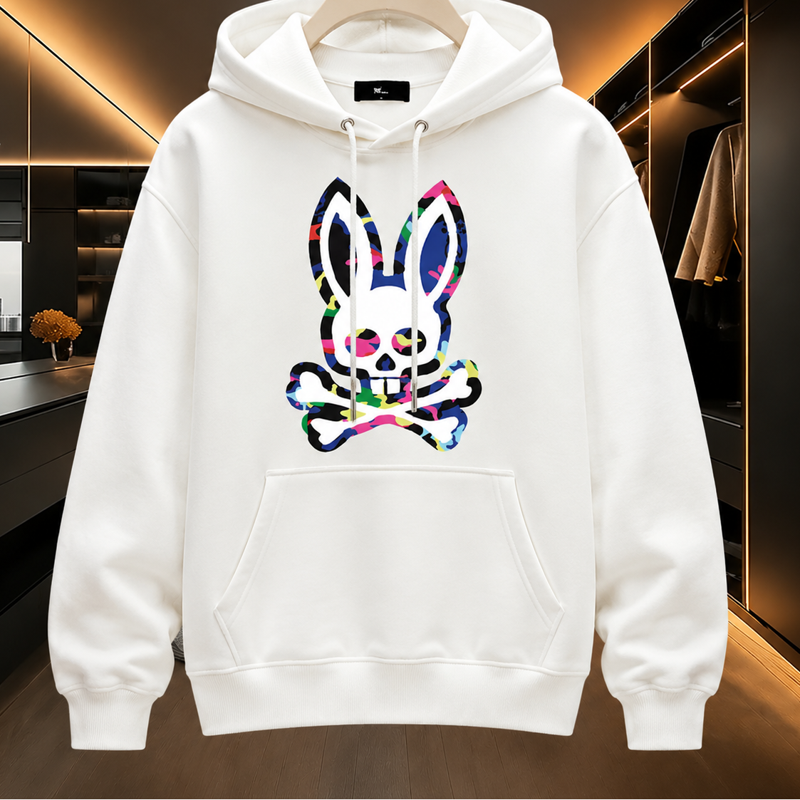Colorful Bone Rabbit Graphic T-Shirt/Sweatshirt/Hoodie – Unisex Vintage Streetwear Tee, Y2K Oversized Casual