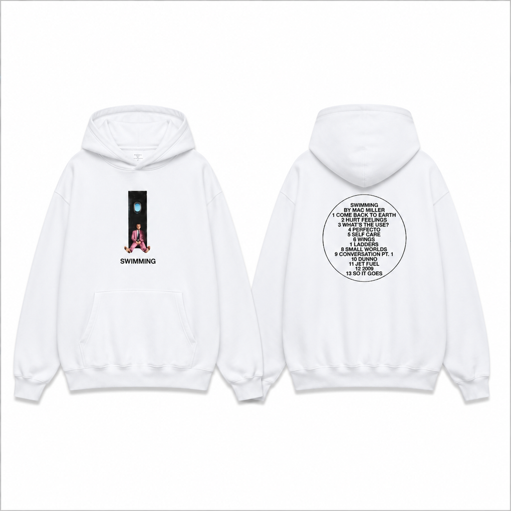Swimming Inspired Graphic T-Shirt/Sweatshirt/Hoodie – Minimalist Music Style Streetwear Tee