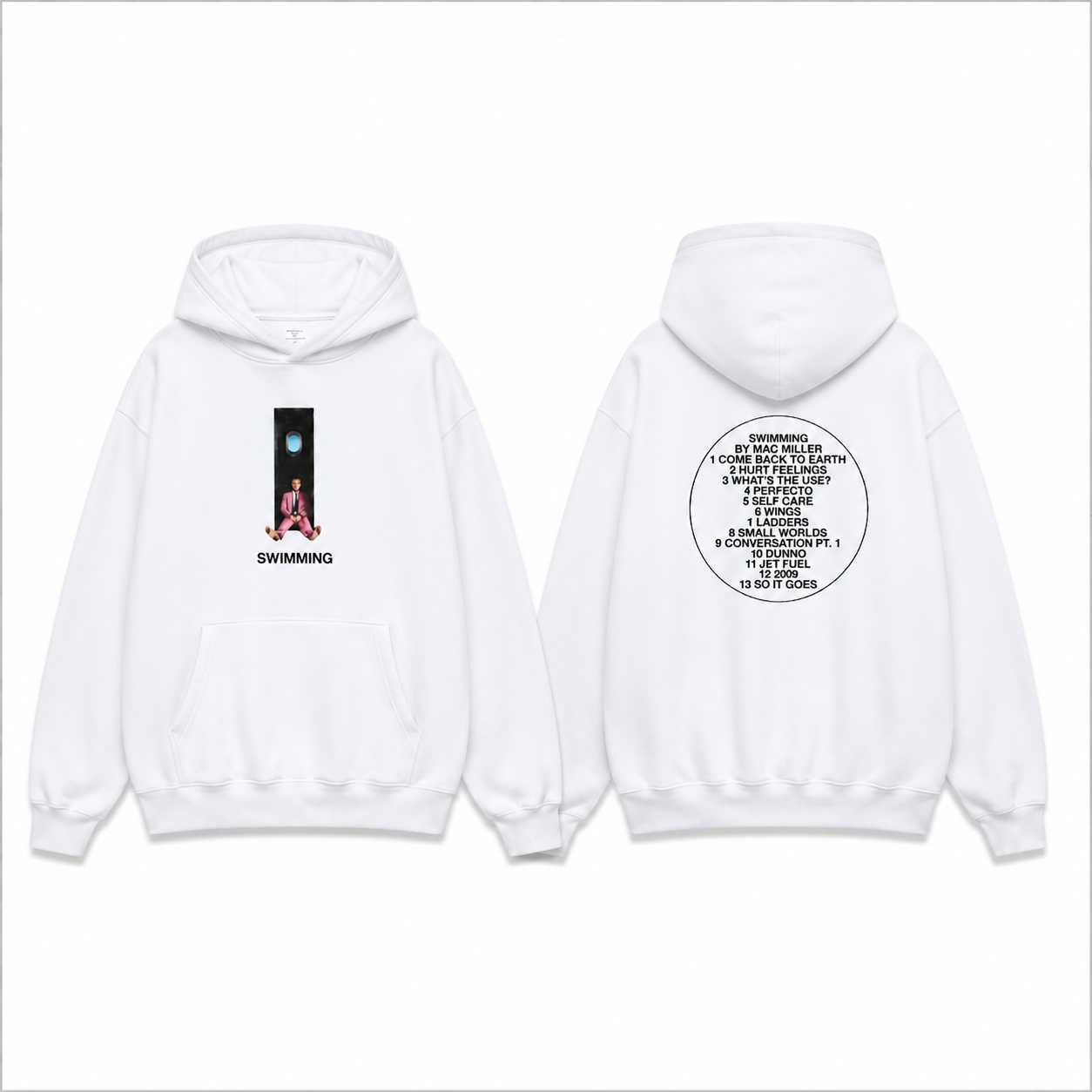 Swimming Inspired Graphic T-Shirt/Sweatshirt/Hoodie – Minimalist Music Style Streetwear Tee