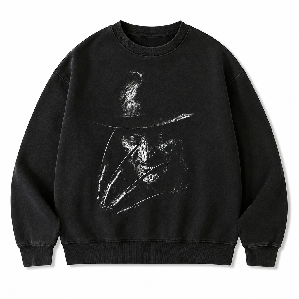Retro Horror Inspired T-Shirt/Sweatshirt/Hoodie – Vintage Washed Halloween Style Tee