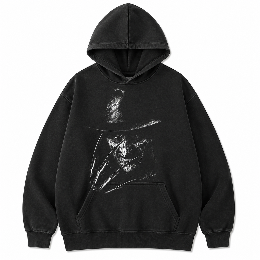Retro Horror Inspired T-Shirt/Sweatshirt/Hoodie – Vintage Washed Halloween Style Tee
