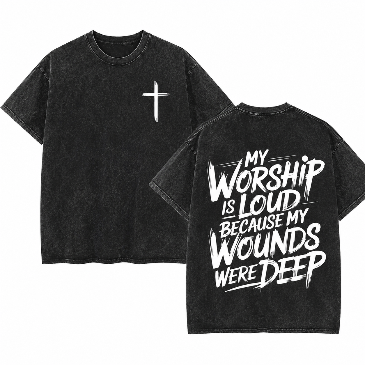 My Worship Is Loud Because My Wounds Were Deep Christian Shirt – Faith Graphic Tee, Crewneck & Hoodie