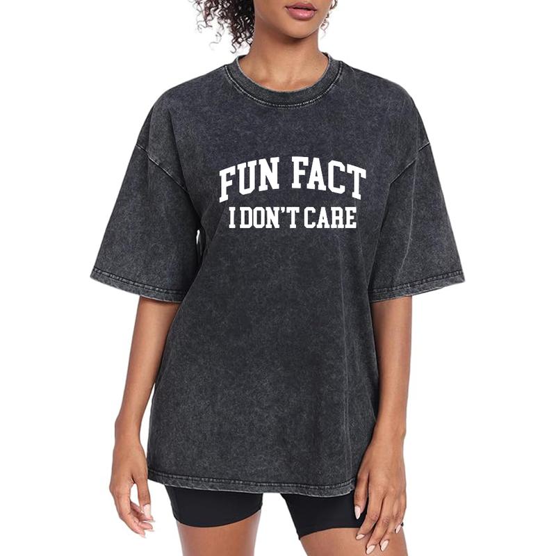 Fun Fact I Don’t Care Sweatshirt/Hoodie/T-Shirt – Funny Sarcastic Quote Crewneck