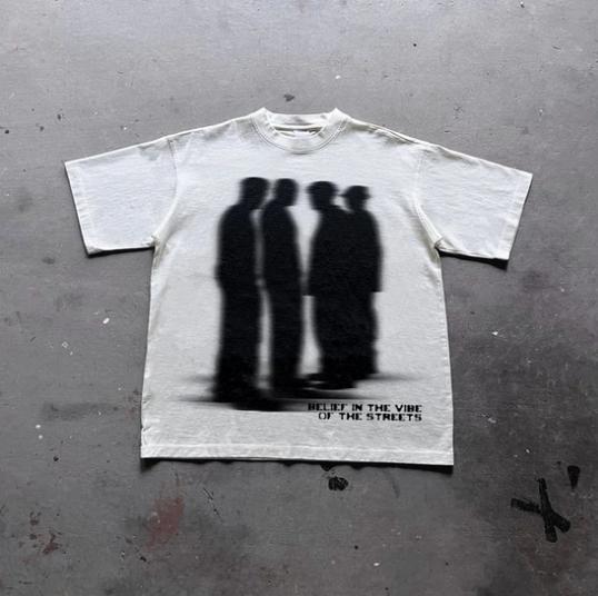 Shadow Figure Graphic Tee/Sweatshirt/Hoodie | Dark Y2K Streetwear T-Shirt