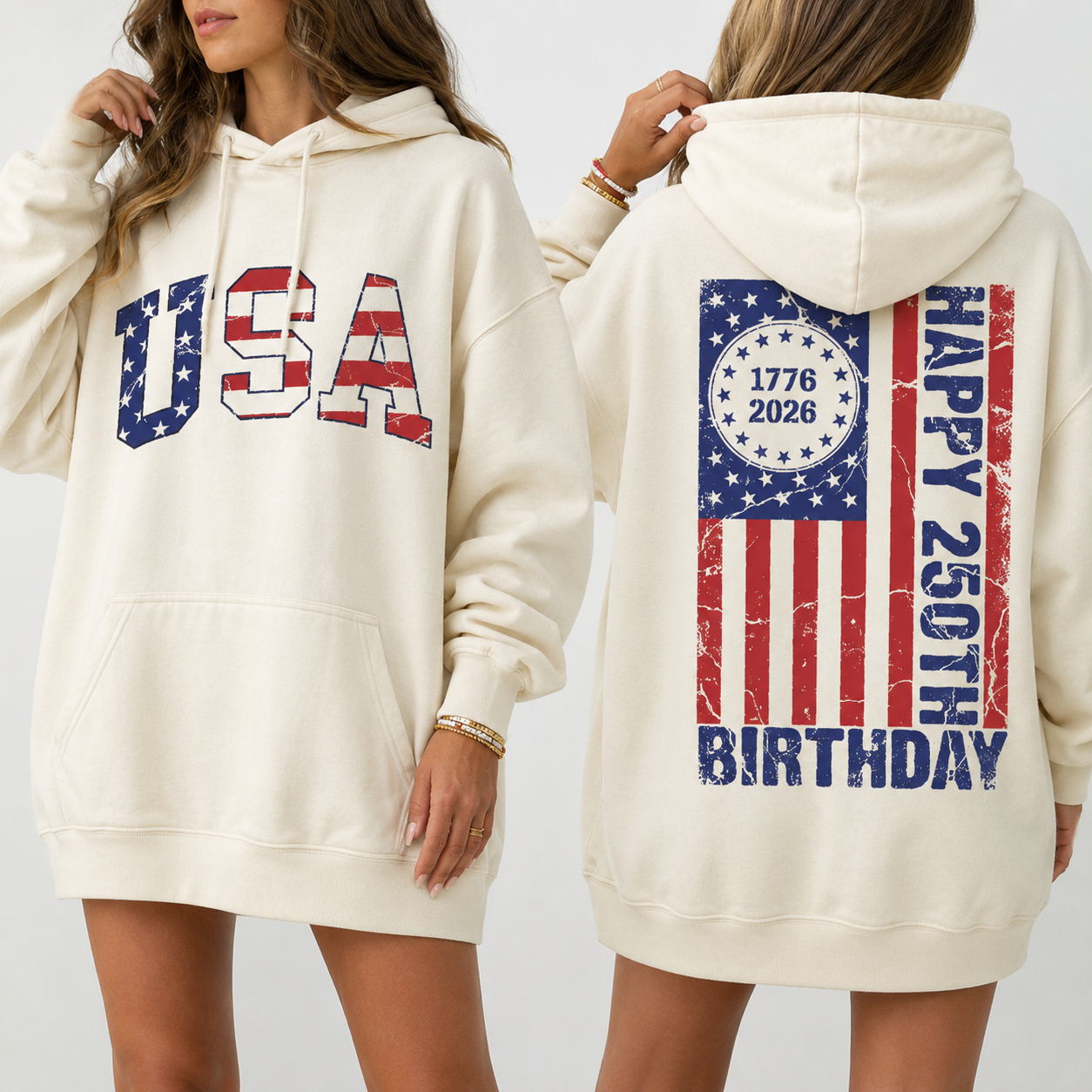 USA 250th Anniversary Patriotic Graphic T-Shirt/Sweatshirt/Hoodie - Made for parades, BBQs, and fireworks.