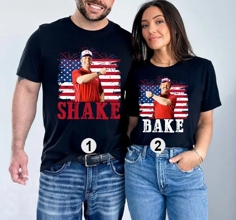 Shake and Bake 4th Of July Couples T-Shirt/Sweatshirt/Hoodie