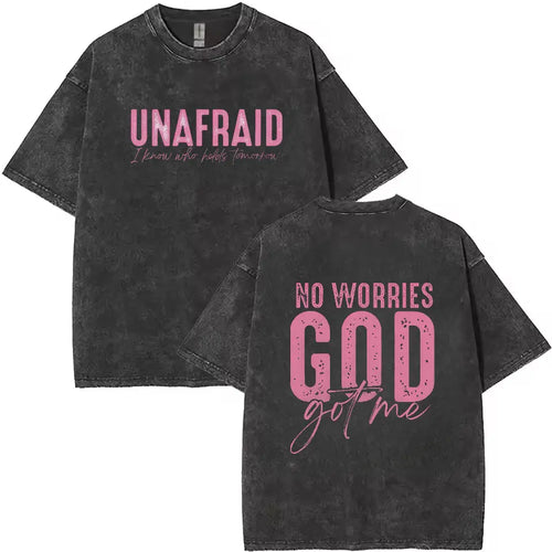 Christian Faith Shirt for Women/Sweatshirt/Hoodie - Unafraid God Got Me Tee