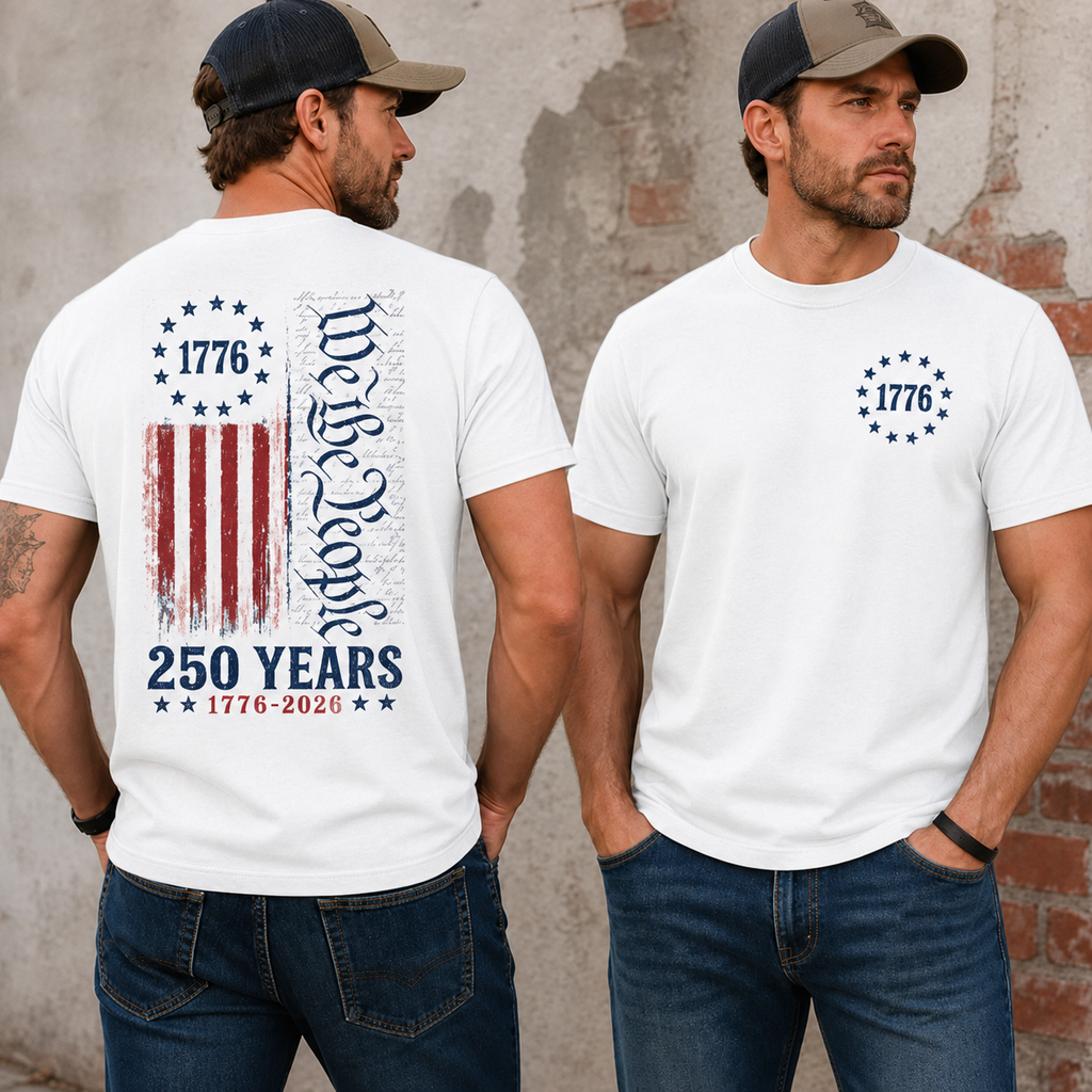 We The People 1776–2026 Patriotic Tee/Sweatshirt/Hoodie
