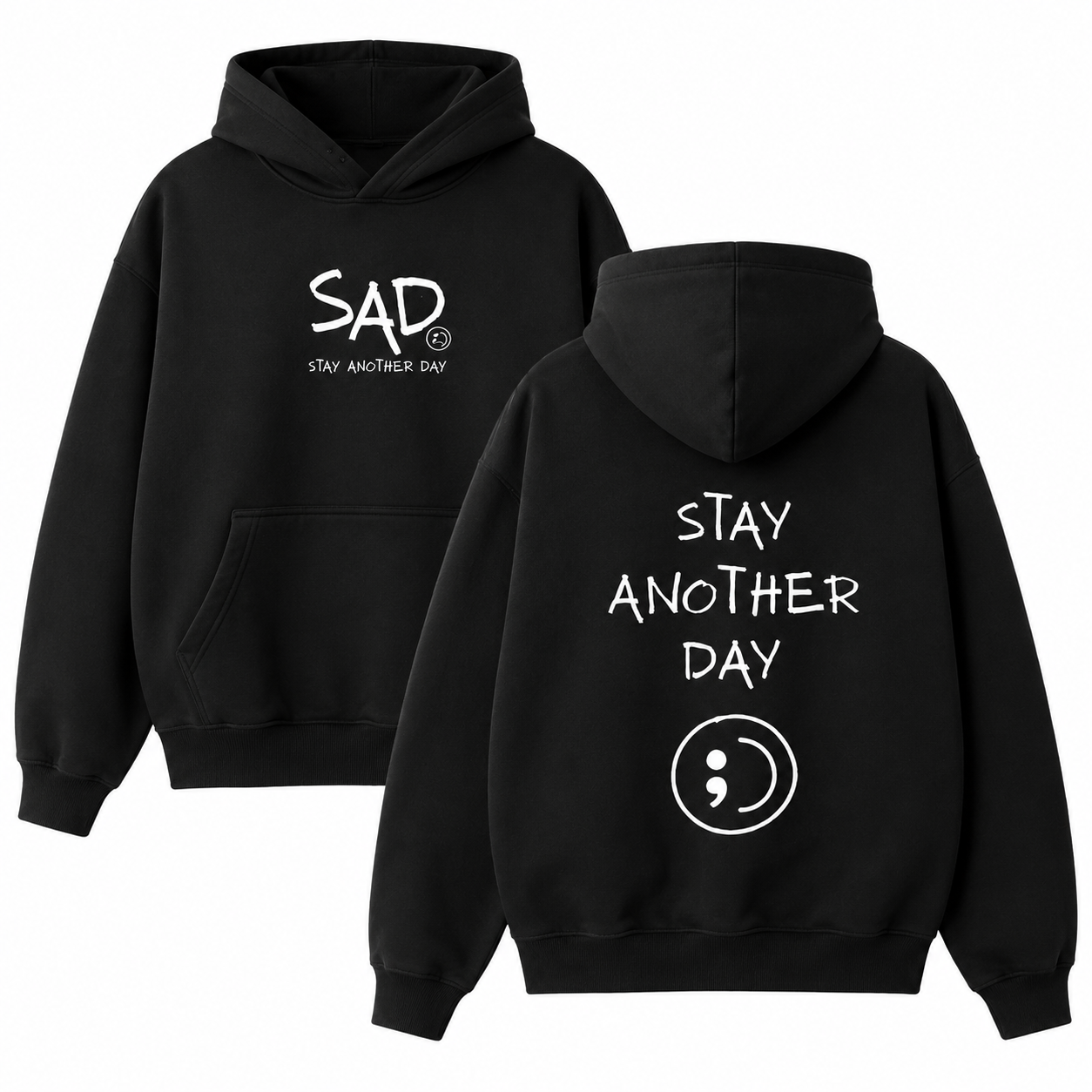 Stay Another Day Graphic Tee/Sweatshirt/Hoodie | Minimalist Emotional Streetwear Shirt