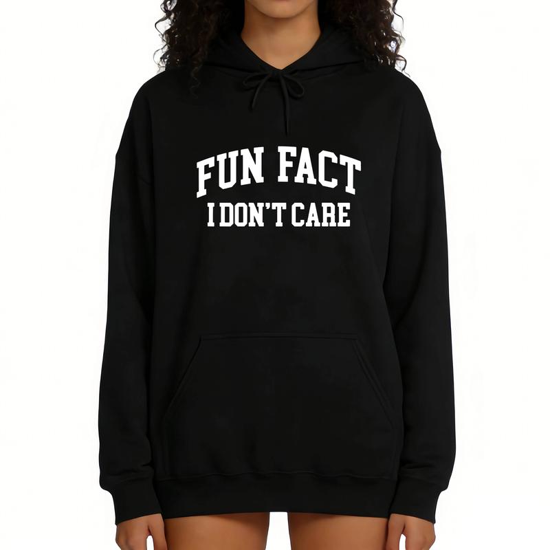 Fun Fact I Don’t Care Sweatshirt/Hoodie/T-Shirt – Funny Sarcastic Quote Crewneck