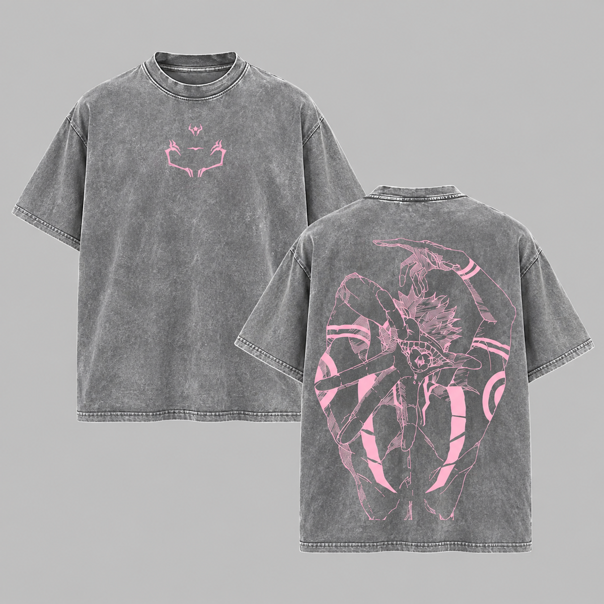 Sukuna Jujutsu Kaisen T-Shirt/Sweatshirt/Hoodie – Front & Back Anime Graphic Oversized Streetwear Tee