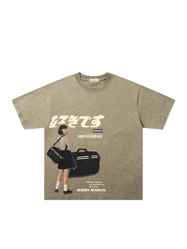 Vintage Washed Japanese Graphic T-Shirt/Sweatshirt/Hoodie – Oversized Streetwear Tee