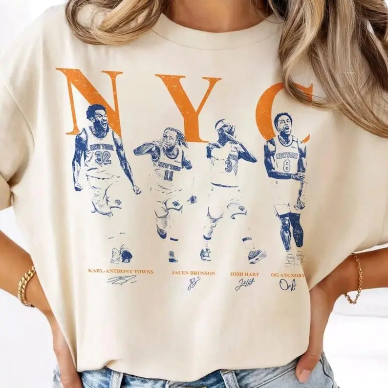 Vintage  New York Basketball T-Shirt/Sweatshirt/Hoodie - NY Knicks Fan Gift