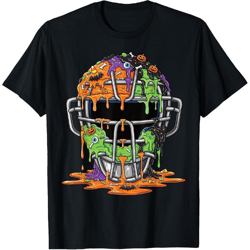 Halloween Baseball Catcher Shirt – Spooky Drip Catcher Mask Graphic Tee, Sweatshirt & Hoodie