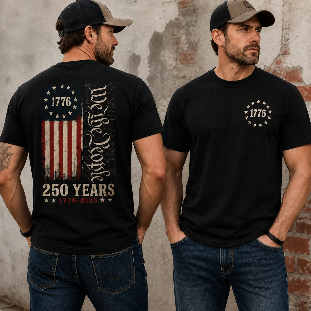 We The People 1776–2026 Patriotic Tee/Sweatshirt/Hoodie