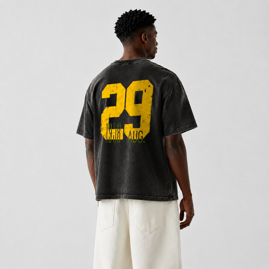 Retro Varsity T-Shirt/Sweatshirt/Hoodie – Minimal Number Graphic Oversized Sweatshirt